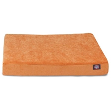 MAJESTIC PET Orange Villa Small Orthopedic Memory Foam Rectangle Dog Bed 78899551265